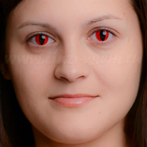 Карнавальные линзы EOS Red Cat Фото 2